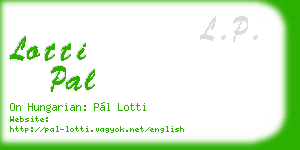 lotti pal business card