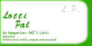 lotti pal business card
